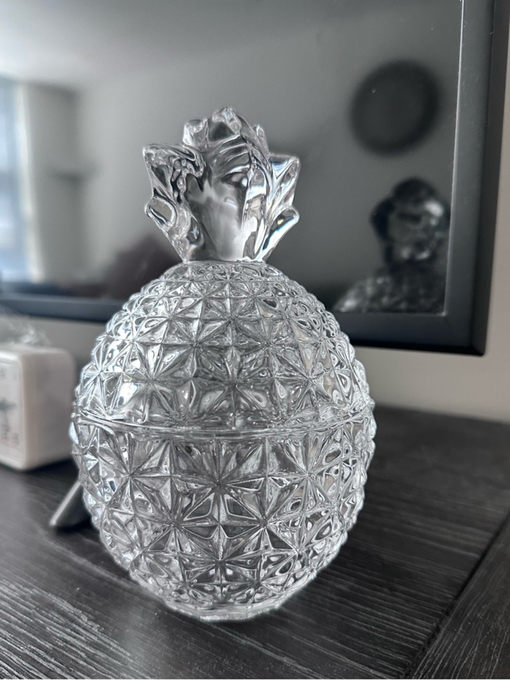 BRAND NEW！ Clear Glass Pineapple Trinket Jar